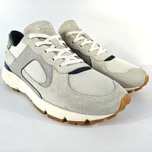 CLAE Edwin Vibram Runner Sneakers Men’s 8 Suede Mesh Gray White Casual Shoes